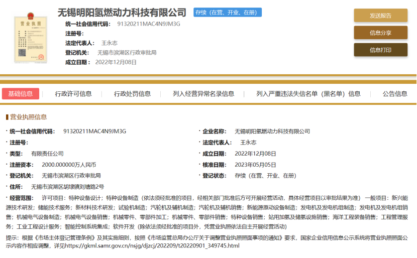 2000万！风电龙头加码氢能